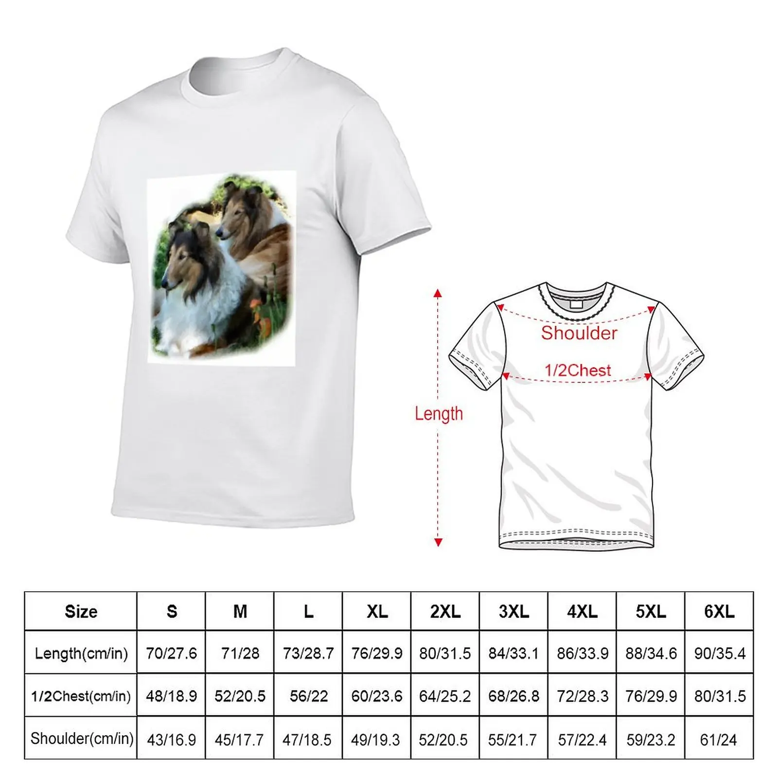 Rough Collie Lovers Art Gifts T-Shirt oversized graphic tee graphic t shirt vintage mens funny t shirts