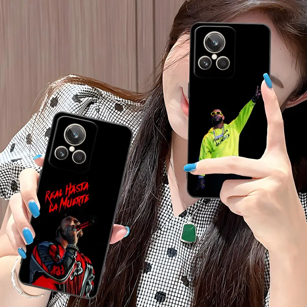Anuel AAAA Phone Case for Realme 15 14 13 12 11 10 9 Pro Plus T i Lite 5G Soft TPU Shockproof Cover