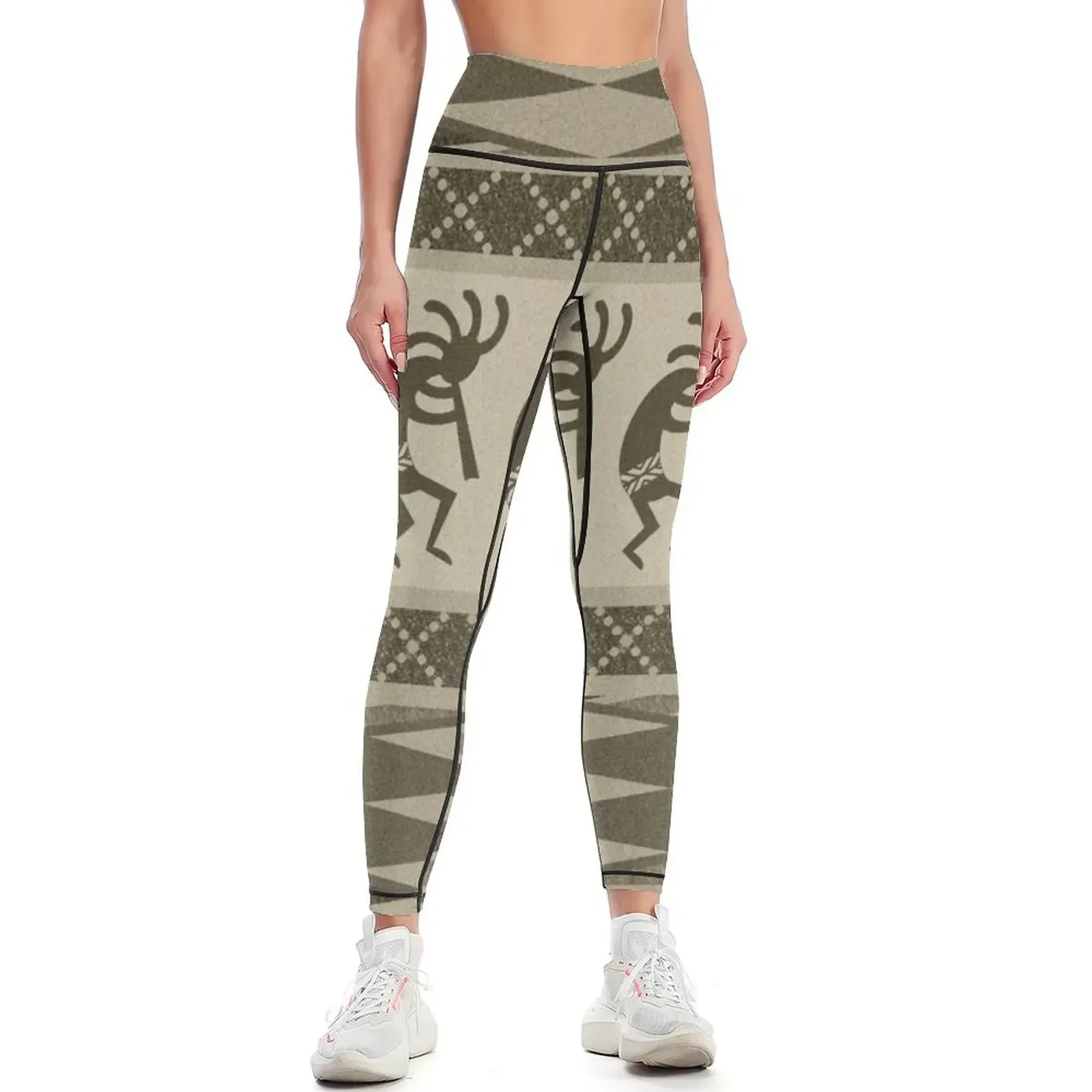 Tribal Kokopelli Pattern Southwest Design Leggings sports shirts gym legings for fitness flared Womens Leggings