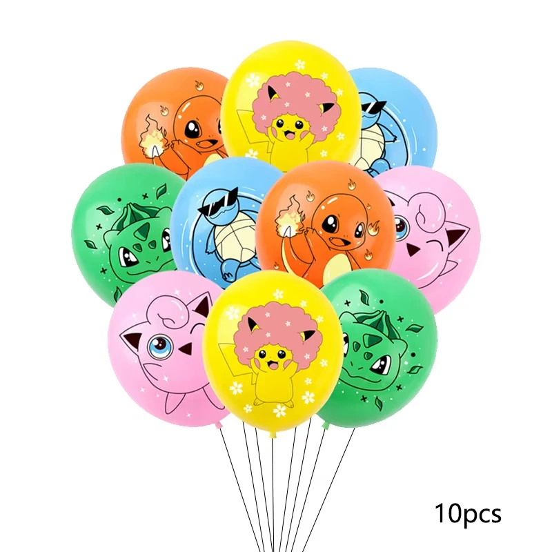 Pokemon Verpackung Tasche Geschenk Tasche Pikachu Thema Geburtstag Party Luftballons Süßigkeiten Snack Geschenk Tasche Charmander Squirtle Kinder Spielzeug Geschenke