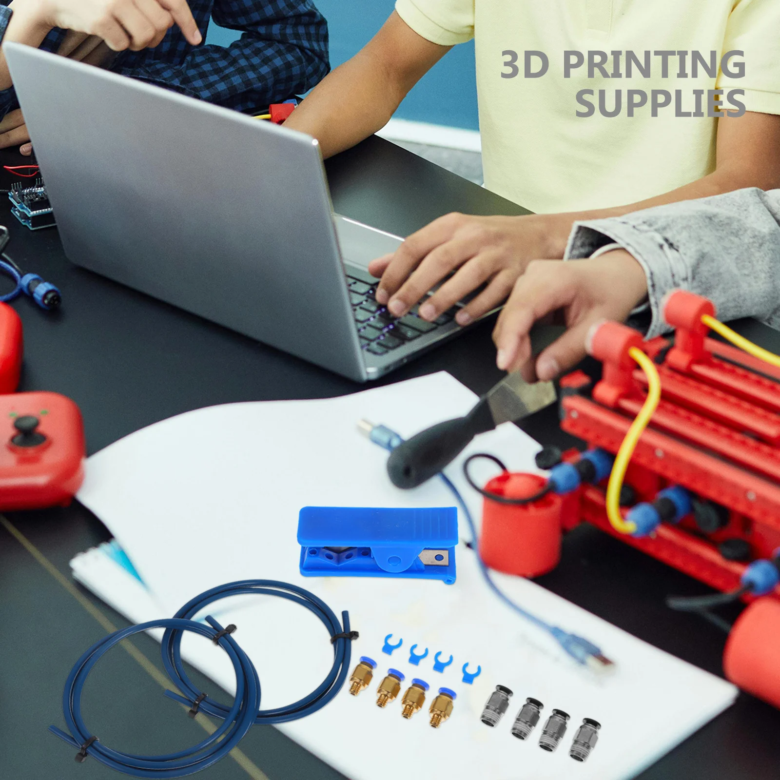 

1 set 1 Set Ptfe Tube For Printer Replacement Parts Connectors Cutter 3D Printing Fittings Tubing Clamps 3D Printer Accessories