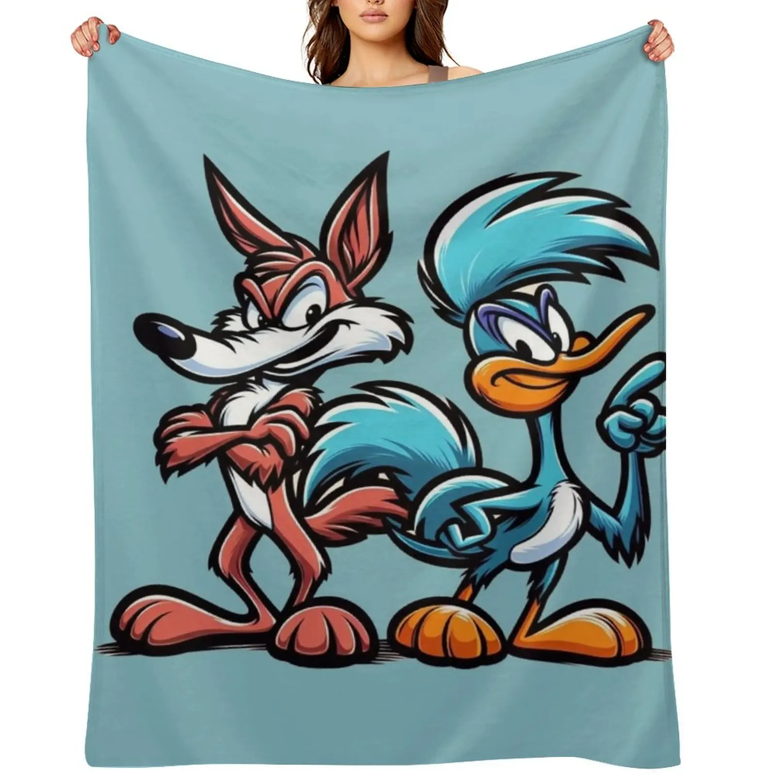 

Road Runner and Coyote Throw Blanket Tourist Softest Luxury Designer manga Blankets