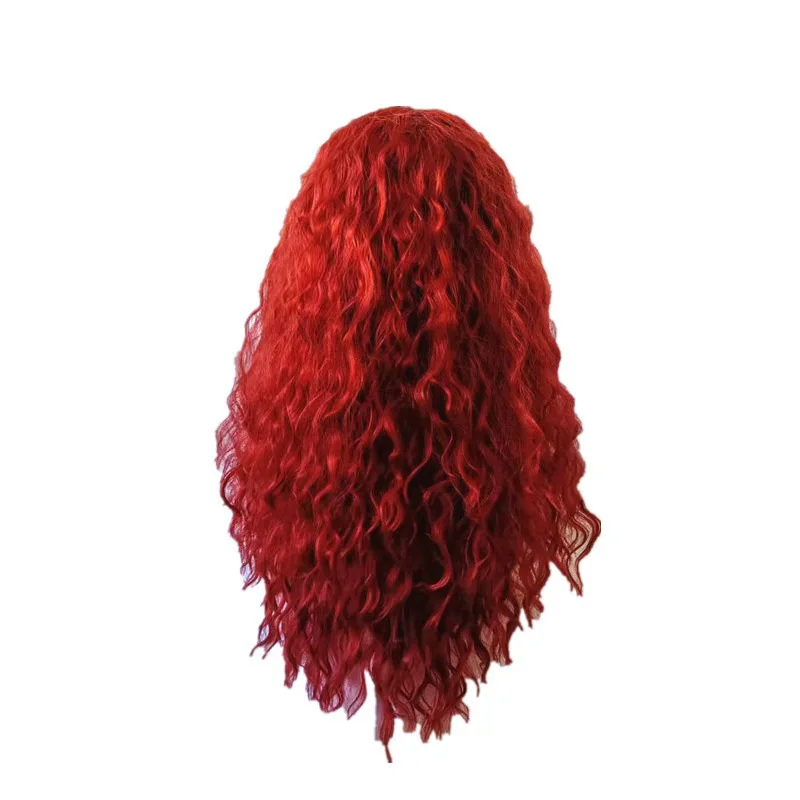 วิกผมตัวละครอูมะและเรดจากภาพยนตร์ ตระกูลลูกหลานแห่งเรด วิกผมตัวละครหญิงหลักในเรด วิกผมทรงบอล ผู้หญิง สวมศีรษะ วิกผมยาวหยิกหลากสี