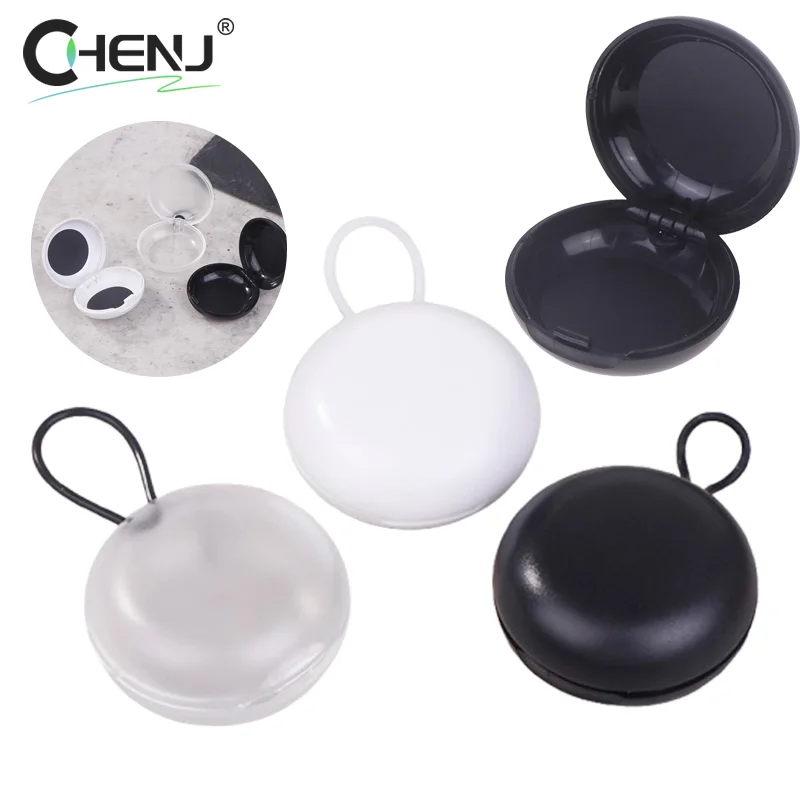 

Round Soundproof Earplug Box Mini Portable Plastic Earplug Storage Box Sleeping Earplug Craft Jewelry Earring Organizer