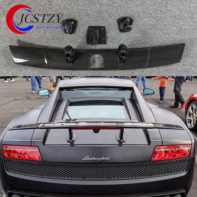 Carbon Fiber Rear Spoiler Rear GT Wing For Lamborghini Gallardo LP550 LP560 LP570 2004 - 2012