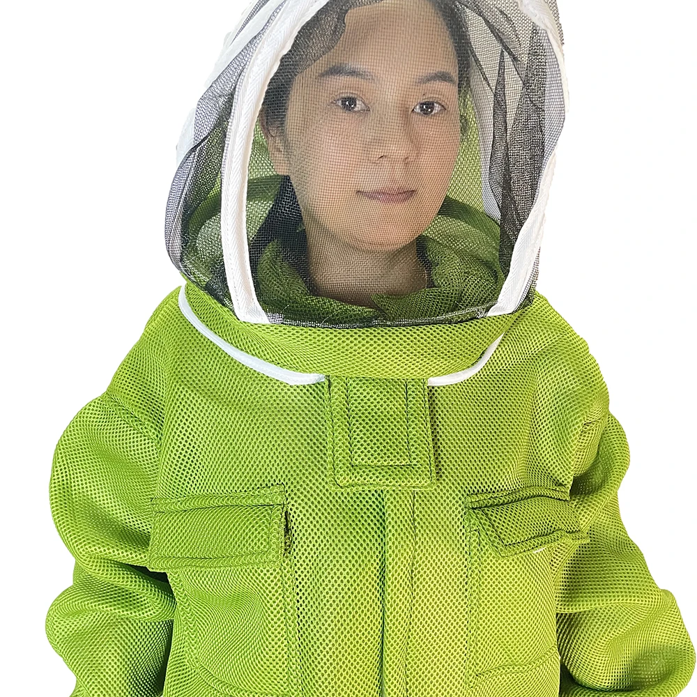 Beekeeper Cloth Suit Anti Bite 3D Breathable Clothing Custume Protection Hoodie Hat Coverall Beekeeping Bee Tools Farm Supplies