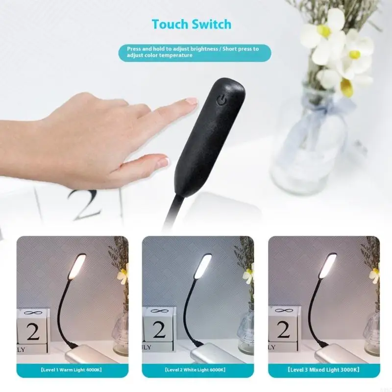 

USB Plug Lamp Mini Night Light Computer Mobile Power Charging Small Book Lamp LED Eye Protective LED Reading Light 896C