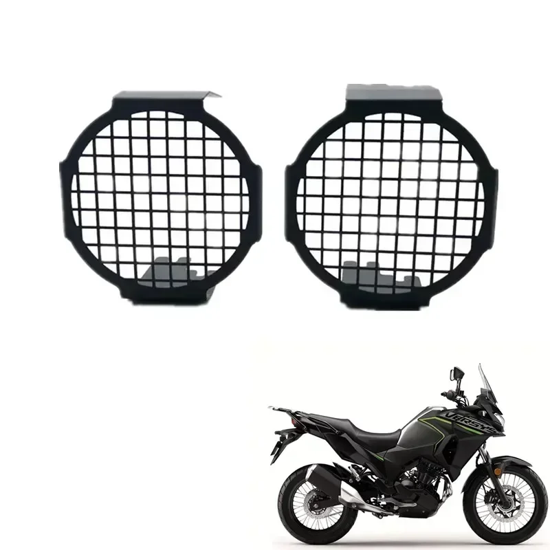 

FOR KAWASAKI VERSYS X300 Motorcycle Stainless Steel Spotlight Auxiliary Light Led Guard Protective Cover VERSYS300 motor