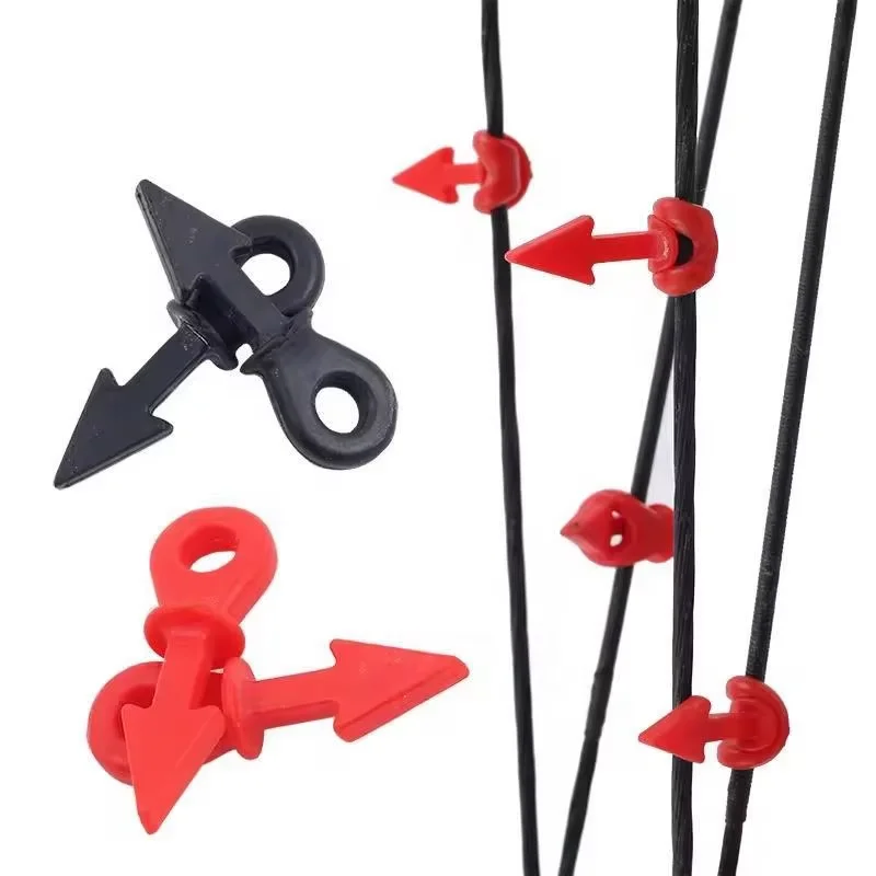4pcs Arrow Style Compound Bow String Stabilizer Damper Rubber for Target Archery Shooting Vibration Reduction And Shock Absorpti