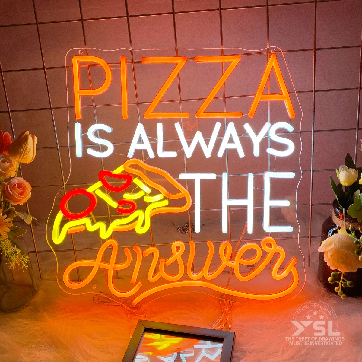 Pizza Shape Neon for the shop pizza shop restaurant interior decoration to create an atmosphere to make your shop moreattractive