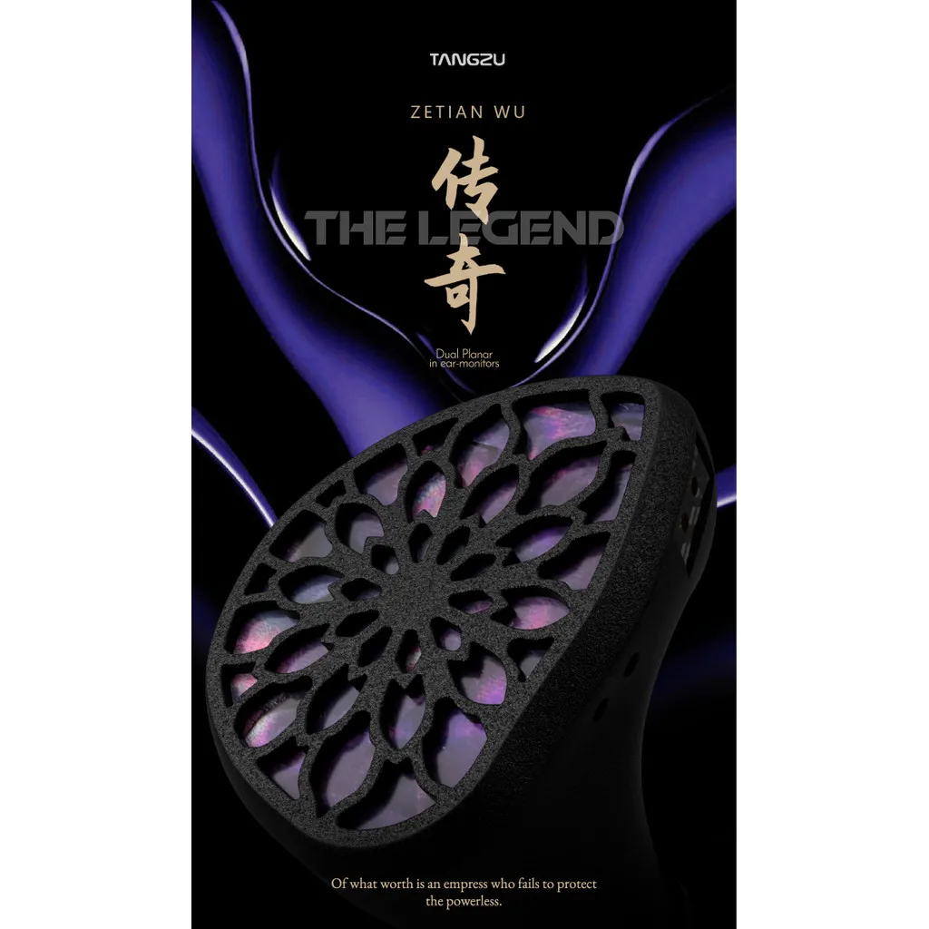 TANGZU Zetian Wu The Legend IN EAR MONITORS Dual Planar Hybrid Driver Wired Earphones IEM 0.78mm Cable 4.4mm Hybrid Driver