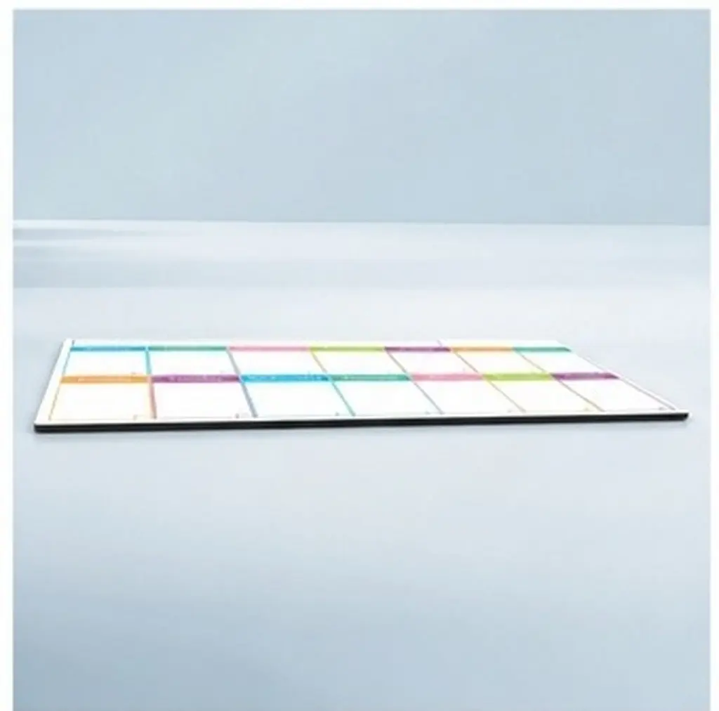 Sticky Weekly Dry Erase Board Adhesive Whiteboard Calendar Wall Mounted Erasable Schedule to Do List Reminder Planner