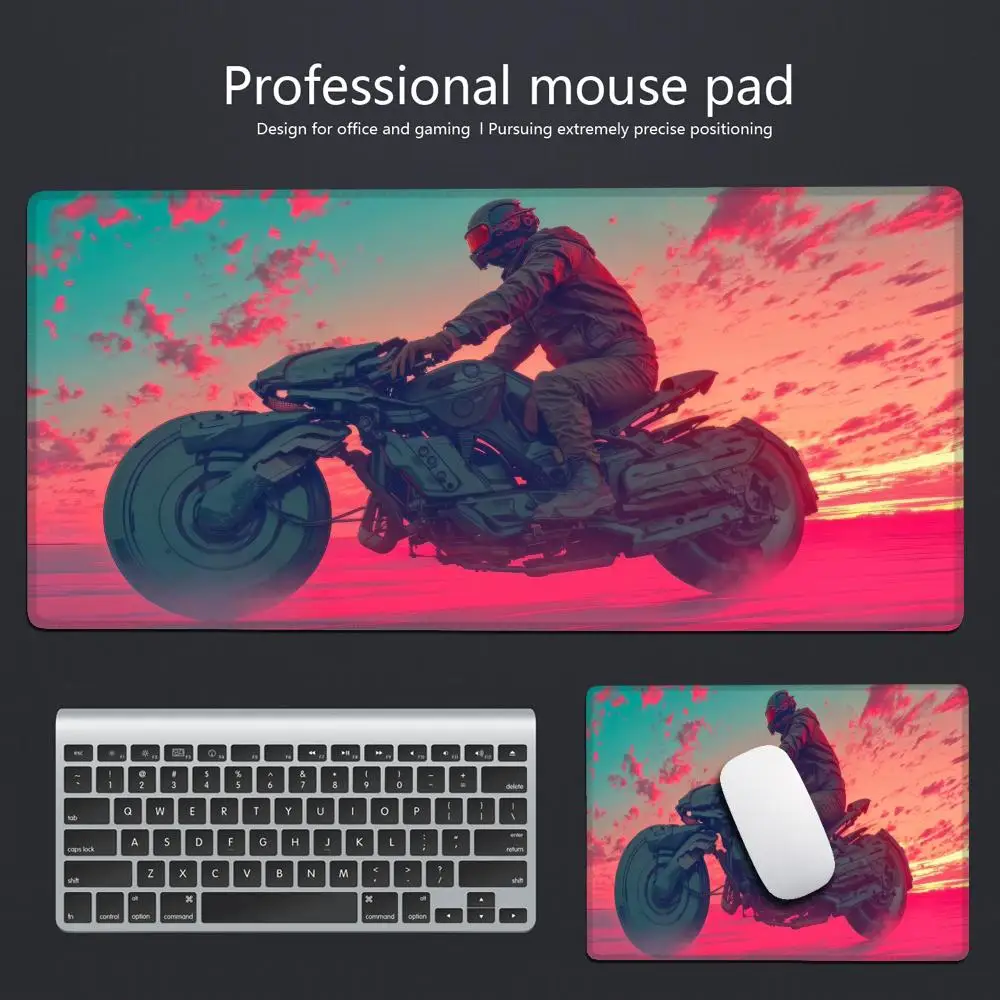 China's hot-selling mouse pad motorcycle Animation Beautiful  XXL Game Exclusive MousePads PC Computer pad Non-slip Decor