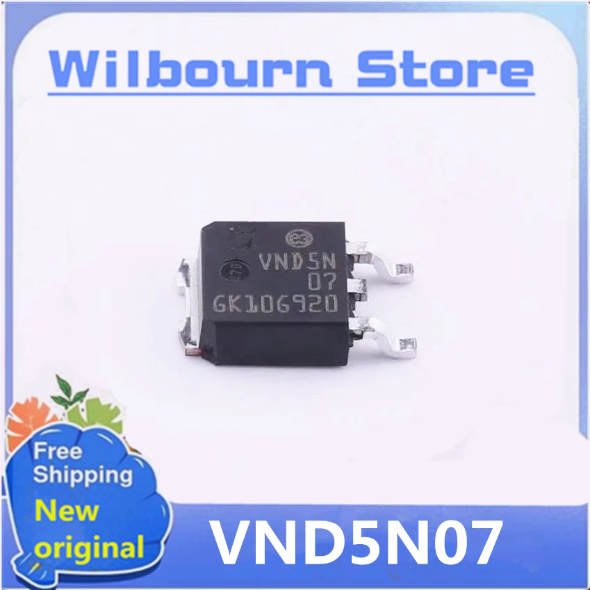 10PCS~50PCS/LOT VND5N07 VND5N 5N07 TO-252  New original stock