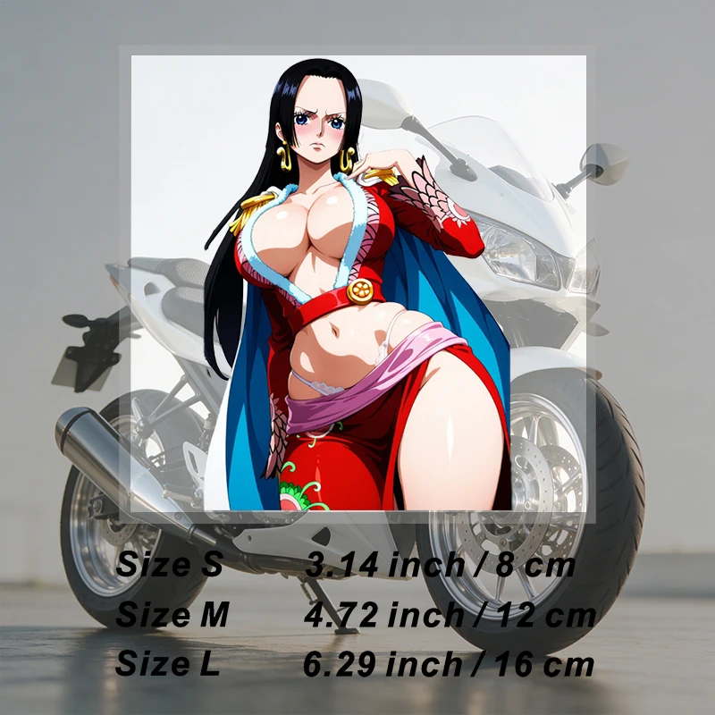Car Stickers Japanese Anime Girl Vinyl Decal Waterproof Die Cut UV Resistant for Car Bumper Helmet Auto Decor 2