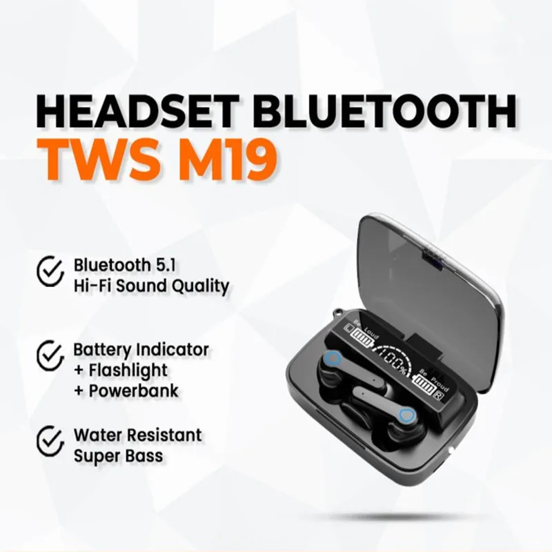 M19 гарнитура TWS наушники M10 Intelligente сенсорное управление беспроводные Bluetooth-совместимые наушники водонепроницаемые фотодисплей с микрофоном