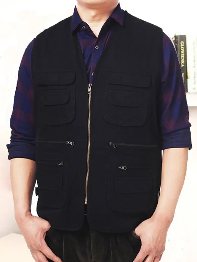 Cotton vest men's plus fat plus plus size casual down cotton camisole trendy men's workwearadn  warm thick vest new style