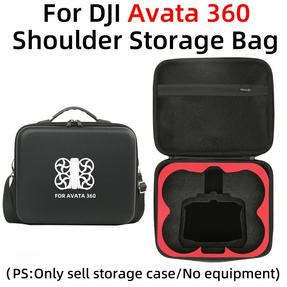 

PU Storage Bag for dji Avata 360 Drone Accessory Large Capacity Shockproof Anti-fall Carring Case for dji Avata 360 Shoulder Bag