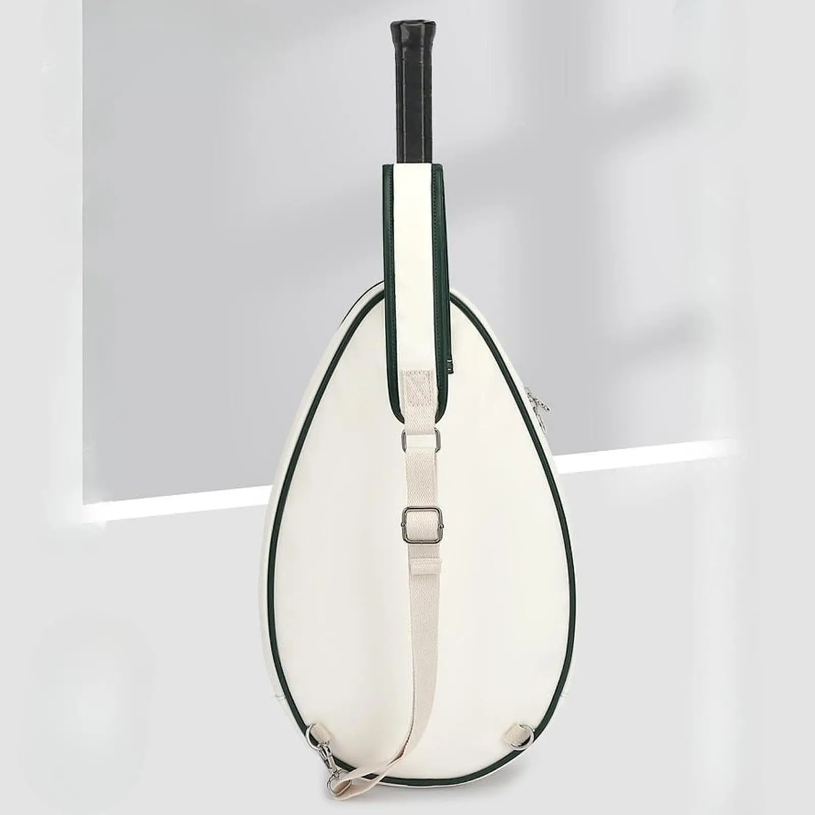 Racquet Tennis Bag PU Leather Waterproof for Tennis Badminton Squash Rackets Beginners Versatile Squash Bag Tennis Crossbody Bag