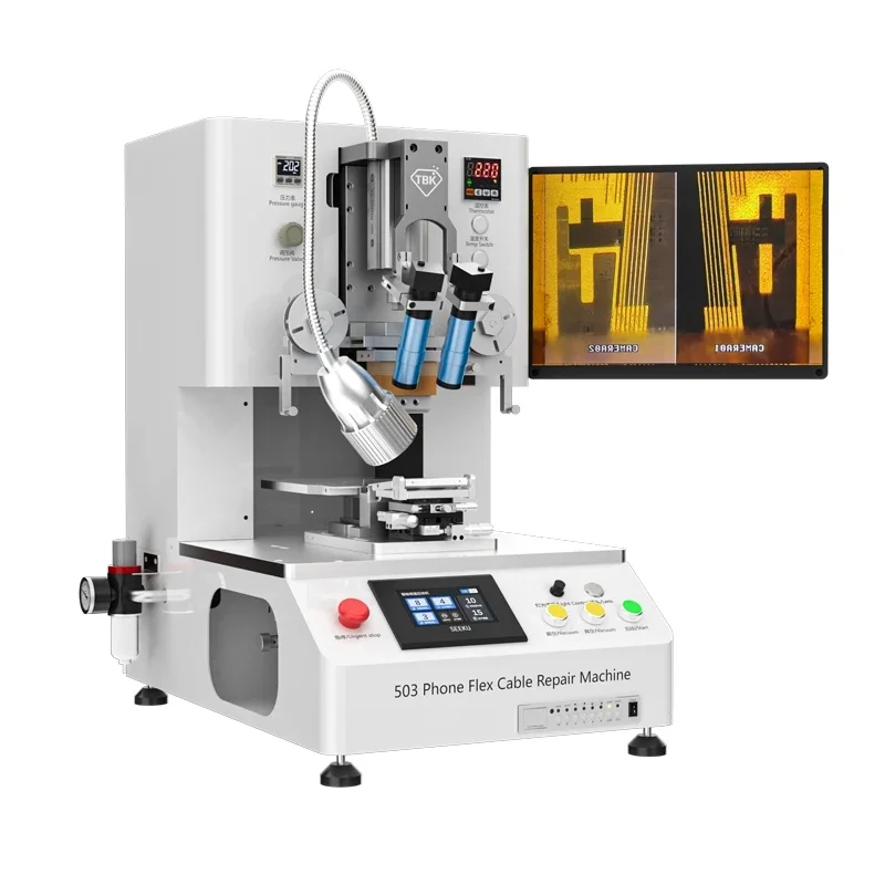 Desktop LY-TBK 503 Bonding Machine For LCD Repair Green Flex Cable Constant Temperature Press Four Cameras 220V 110V 800W