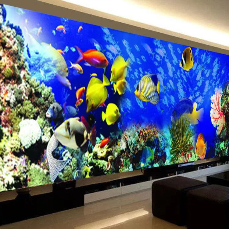 Marine Life Landscape Underwater World Art Poster Picture Canvas Painting Scenery Wall Decor