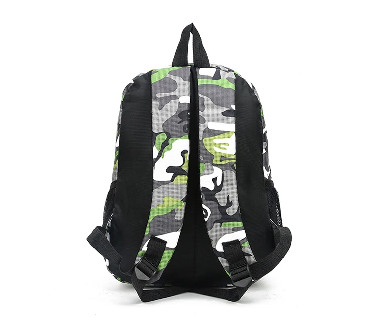 Mochila escolar de camuflaje para niños y adolescentes, morral ortopédico impermeable, bolsa para libros