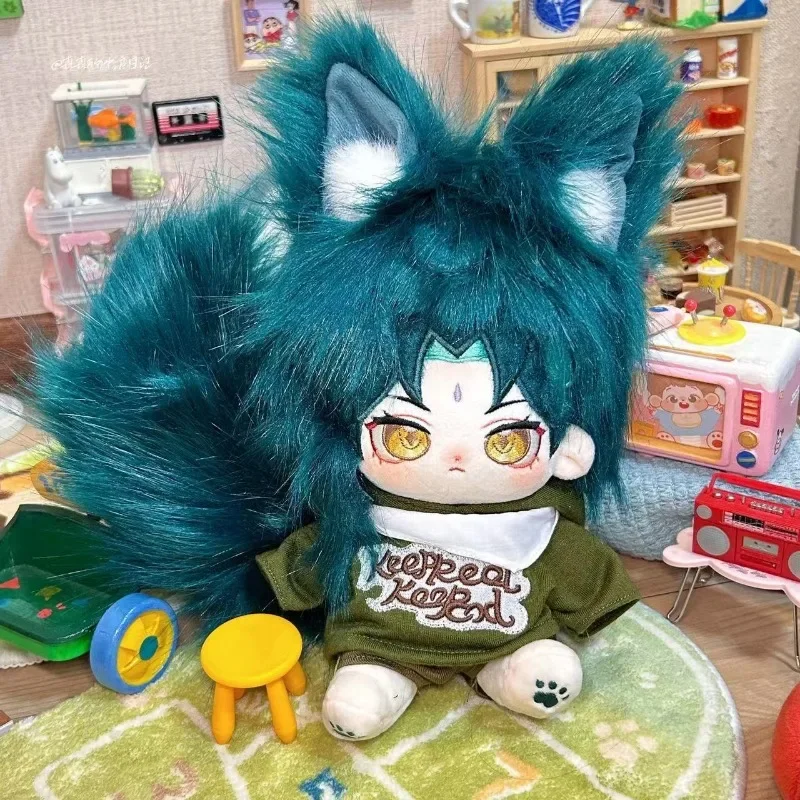 Game Genshin Impact Anime Stuffed Pillow Cute Collectible Doll 20cm Xiao Doll Pillow Kawaii Plush Changing Children's Toy Gifts