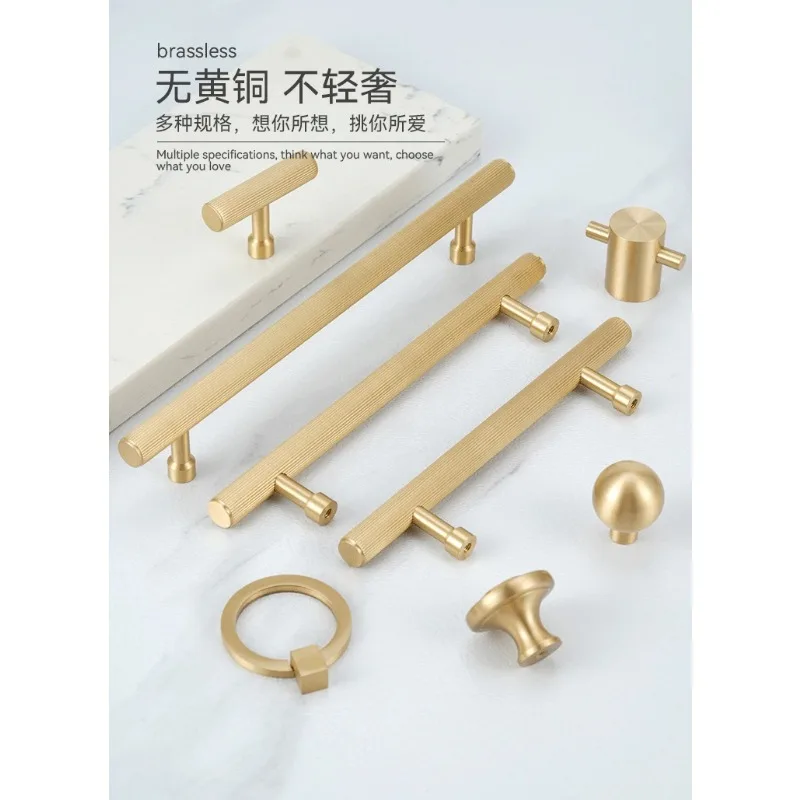 High-end Vertical Solid Brass Cabinet Drawer Shoe Door Pull Furniture Handle Kitchen Drawer Handles Closet Wardrobe Knobs