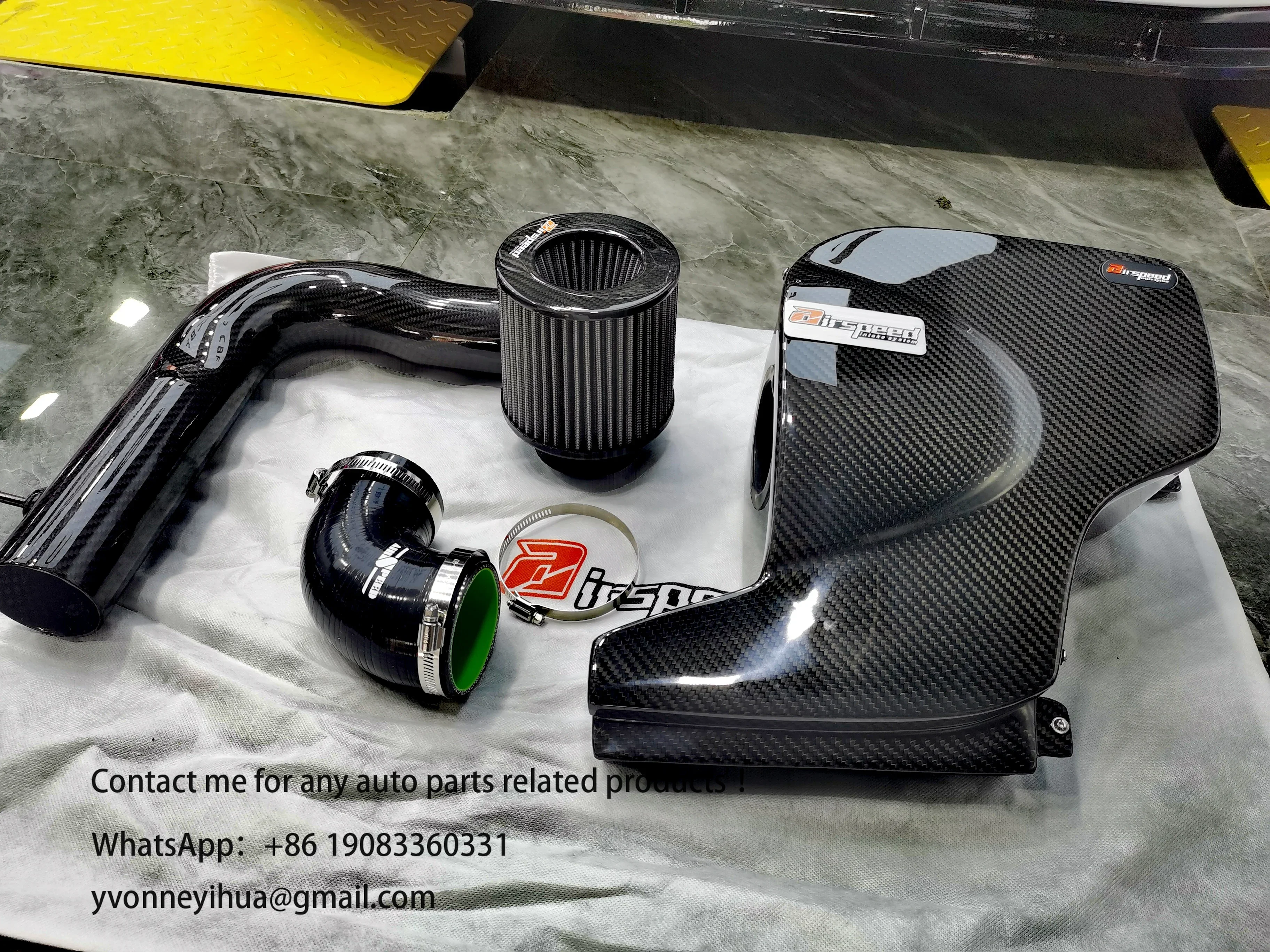 Airspeed Brand Original Design Style 100% Dry Carbon Fiber Cold Air Intake System For AUDI A3 1.4T VW Golf8