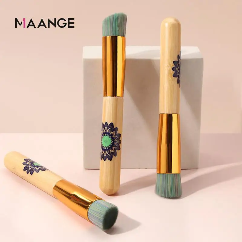 New Single Makeup Brush Soft Hair Oblique Head Liquid Foundation Eye Shadow Brush Bevel Makeup Brush Beauty Tool Maquiagem