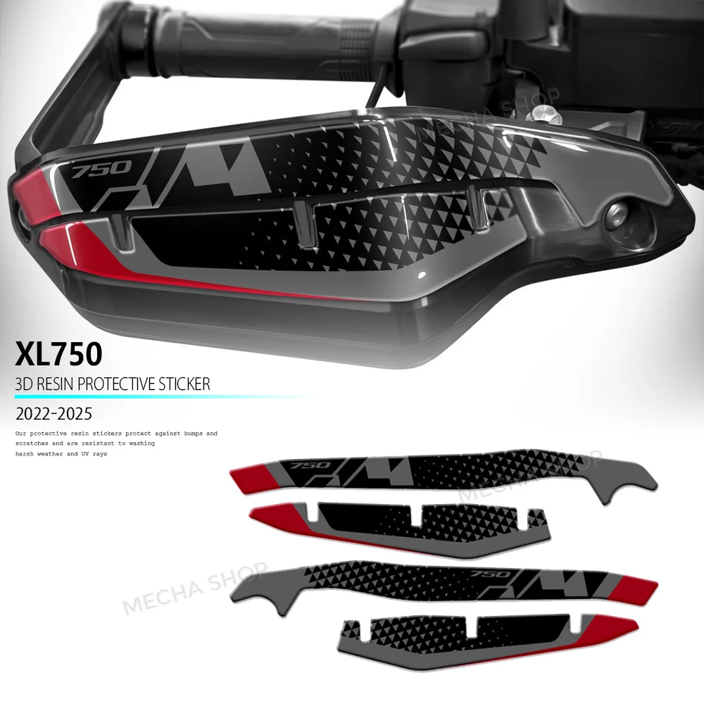 For XL750 Transalp 750 XL 750 2022 2023 2024 2025 3D Motorcycle Handguard Stickers Hand Guard Shield Protection Decal
