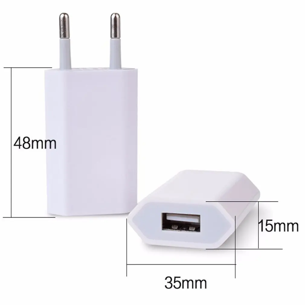 Universal USB AC EU Power Adapter ชาร์จ Charger Adapter สำหรับโทรศัพท์5V 1A แหล่งจ่ายไฟสำหรับ MP3 MP4กล้อง