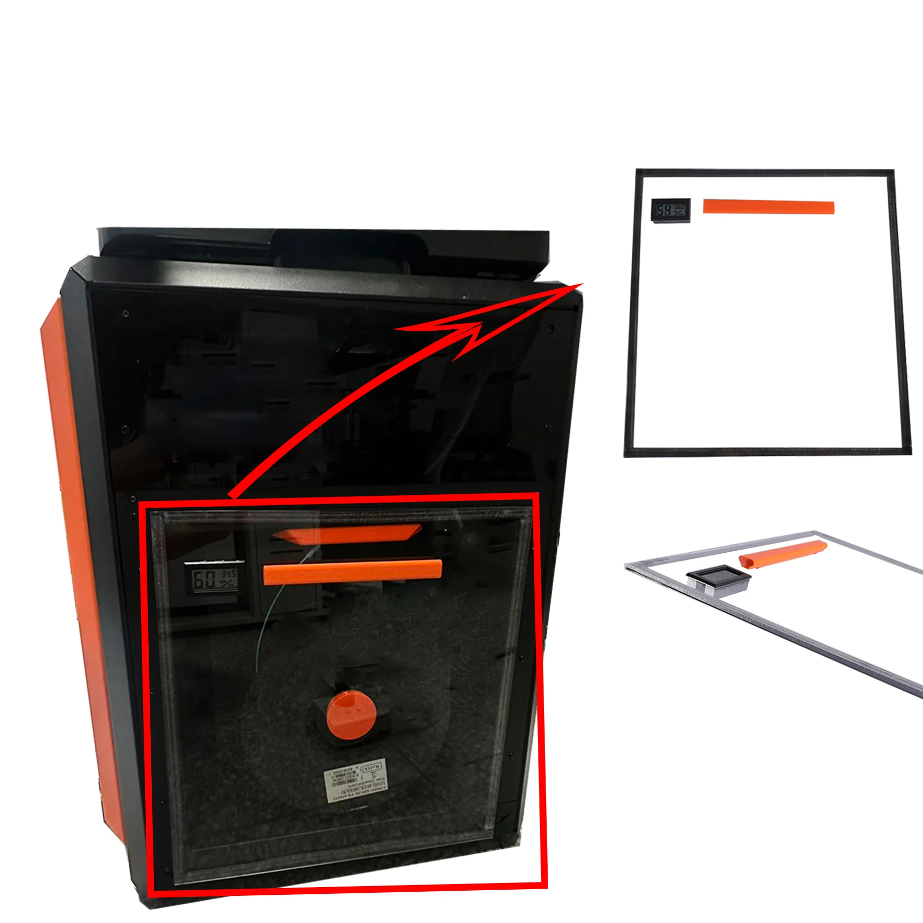 

Prusa Core One Enclosure Side Panel - Transparent PC Dust-Proof & Moisture-Resistant Cover by Blurolls