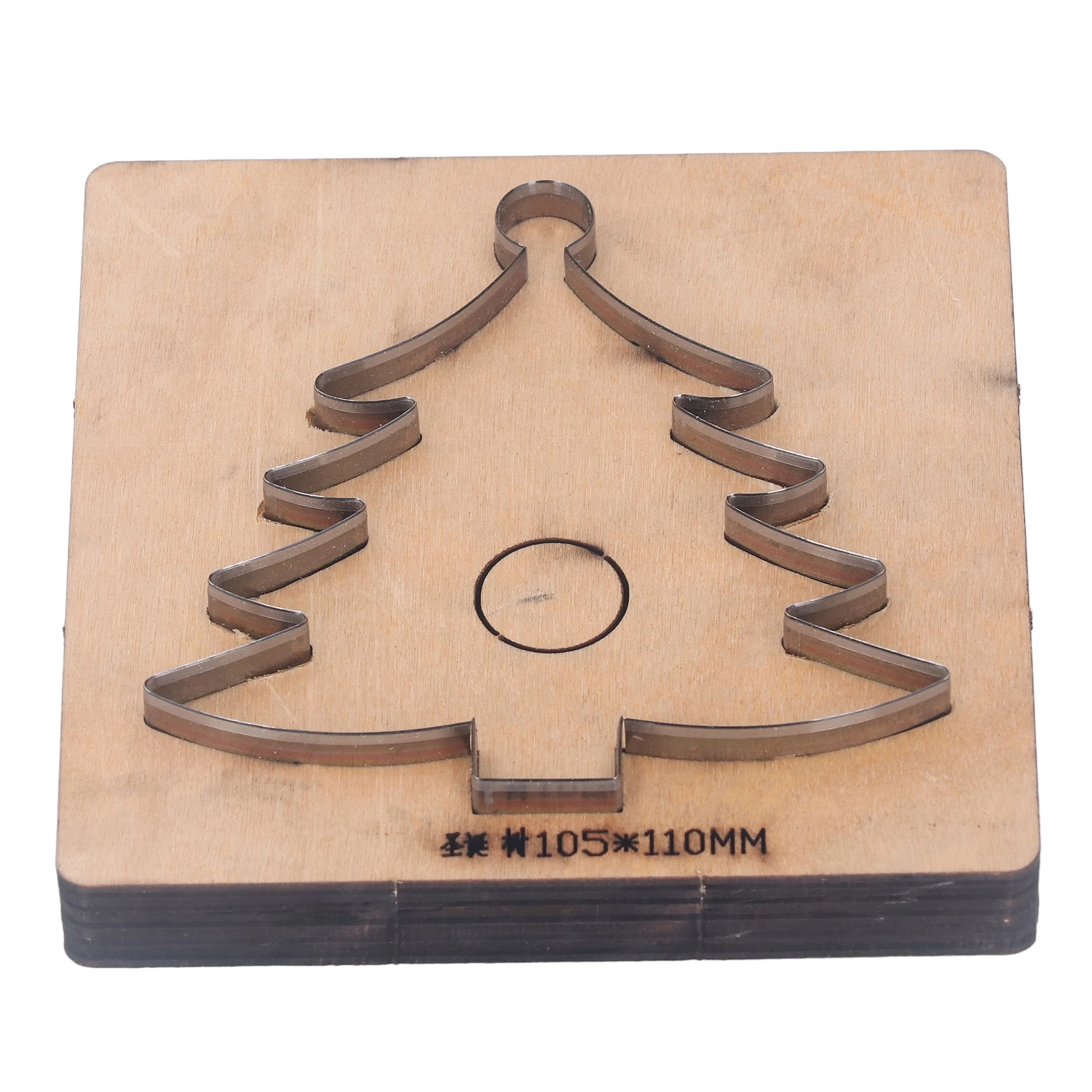 Leather Cutting Die Christmas Tree Shape Punch Cutter Craft Mould Tool 13.5x13x2.3cm for Paper Rubber Leather Punch Cutter view 3