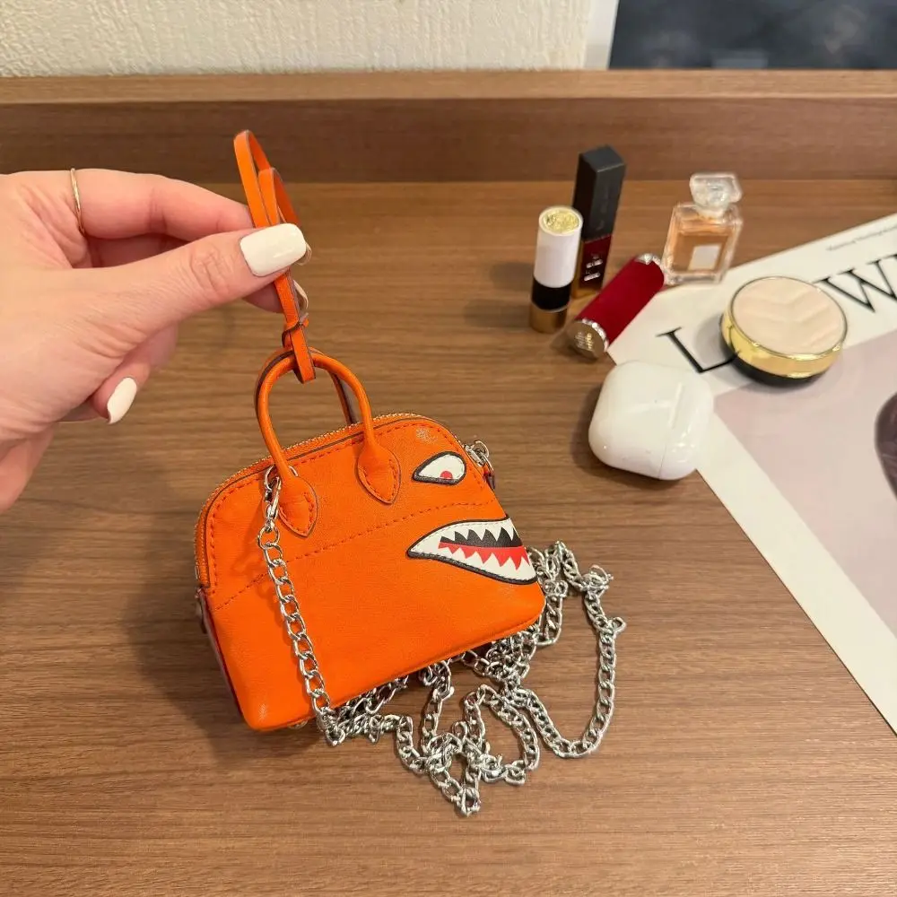 2025 الراقية حقيبة قلادة جلدية صغيرة مفتاح سلسلة الملحقات حقيبة أحمر الشفاه