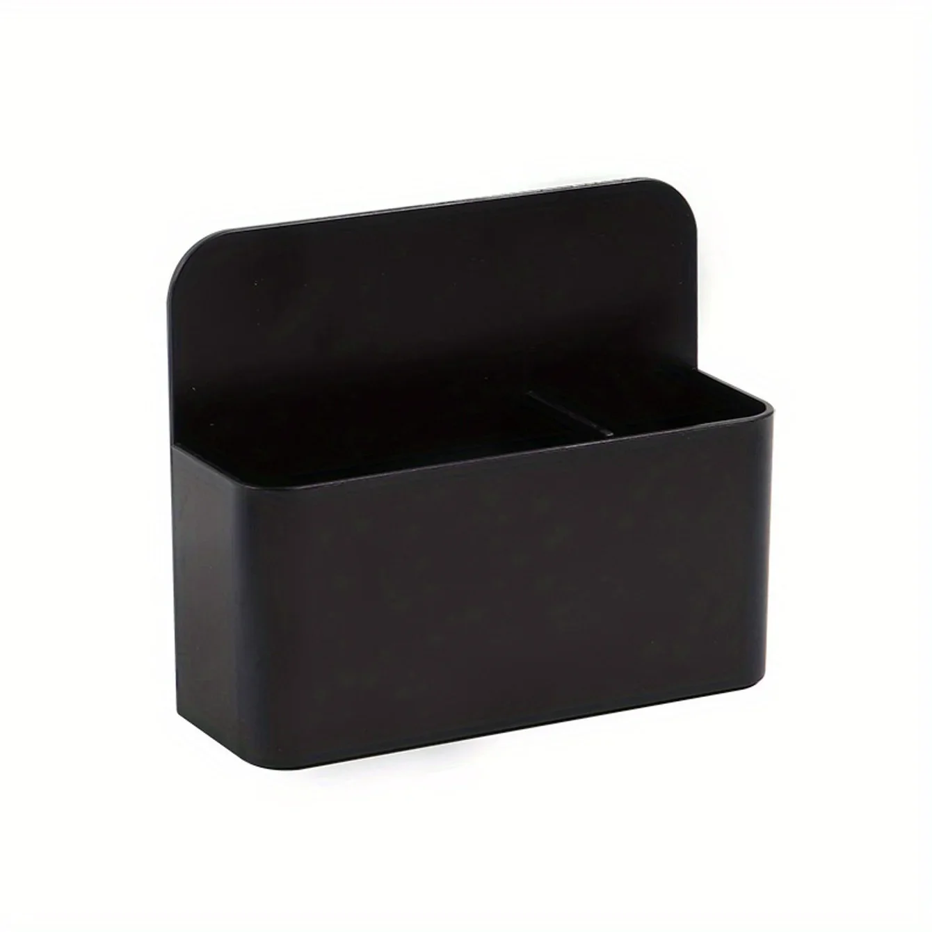 Schwarzer Mini-Magnet-Whiteboard-Stifthalter aus Kunststoff, Kreide, Buntstift-Aufbewahrungsbox, multifunktionale, getrennte Aufbewahrungsbox für Schreibwaren