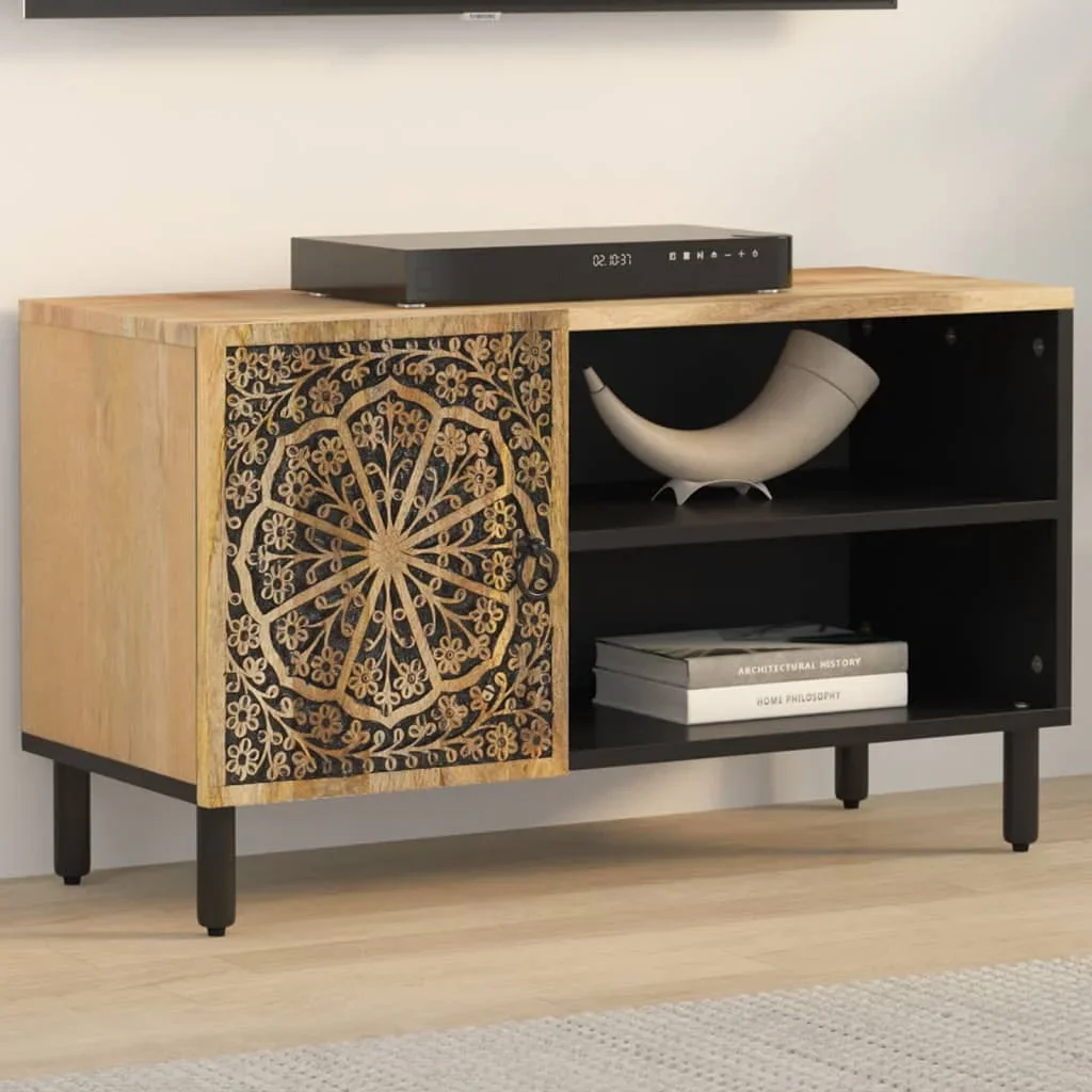 TV furniture 80x31x46 cm solid drink of luxurious Mango Tree Furniture TV cabinet modern minimalist