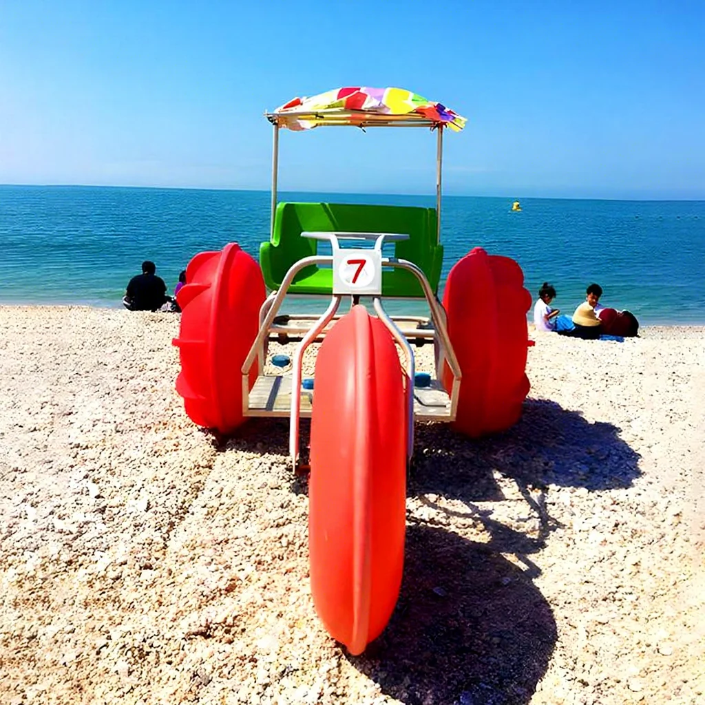 

High Quality Three Wheels Sea Bike Lake Triangular Pedal Bicycle Boat Floating Water Bikepromote sales