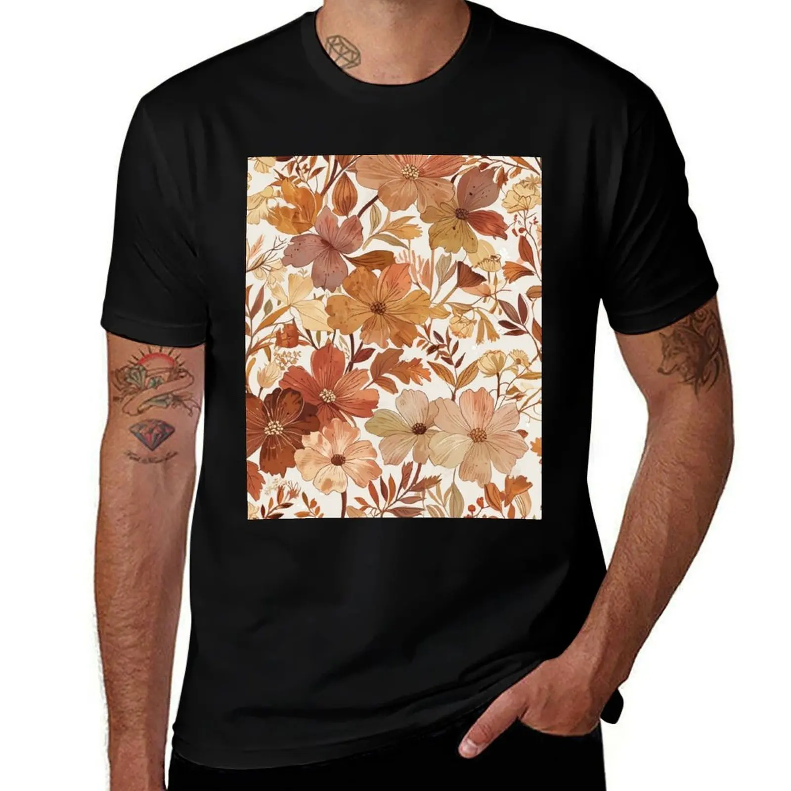 

Fall Flowers T-Shirt valentines clothes animal prinfor boys anime tshirt customs design your own fruit of the loom mens t shirts