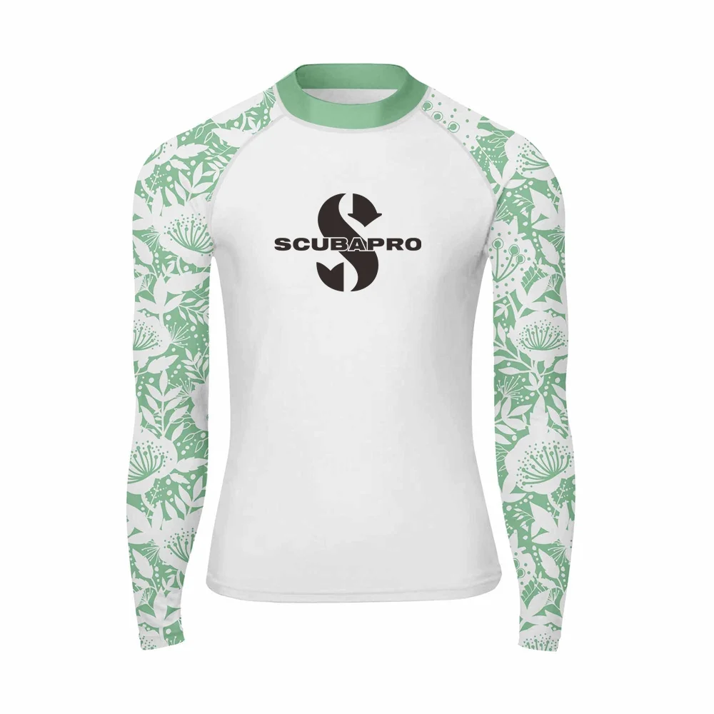 Surfing Rash Guard stroje kąpielowe męskie z długim rękawem ochrona UV odzież do nurkowania letnie sporty wodne pływanie Rashguard t-shirty