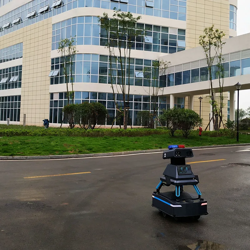 Robô de inspeção inteligente ao ar livre personalizado, patrulha de segurança, monitoramento automático, dever de polícia, diálogo de voz, proteção de patrulha