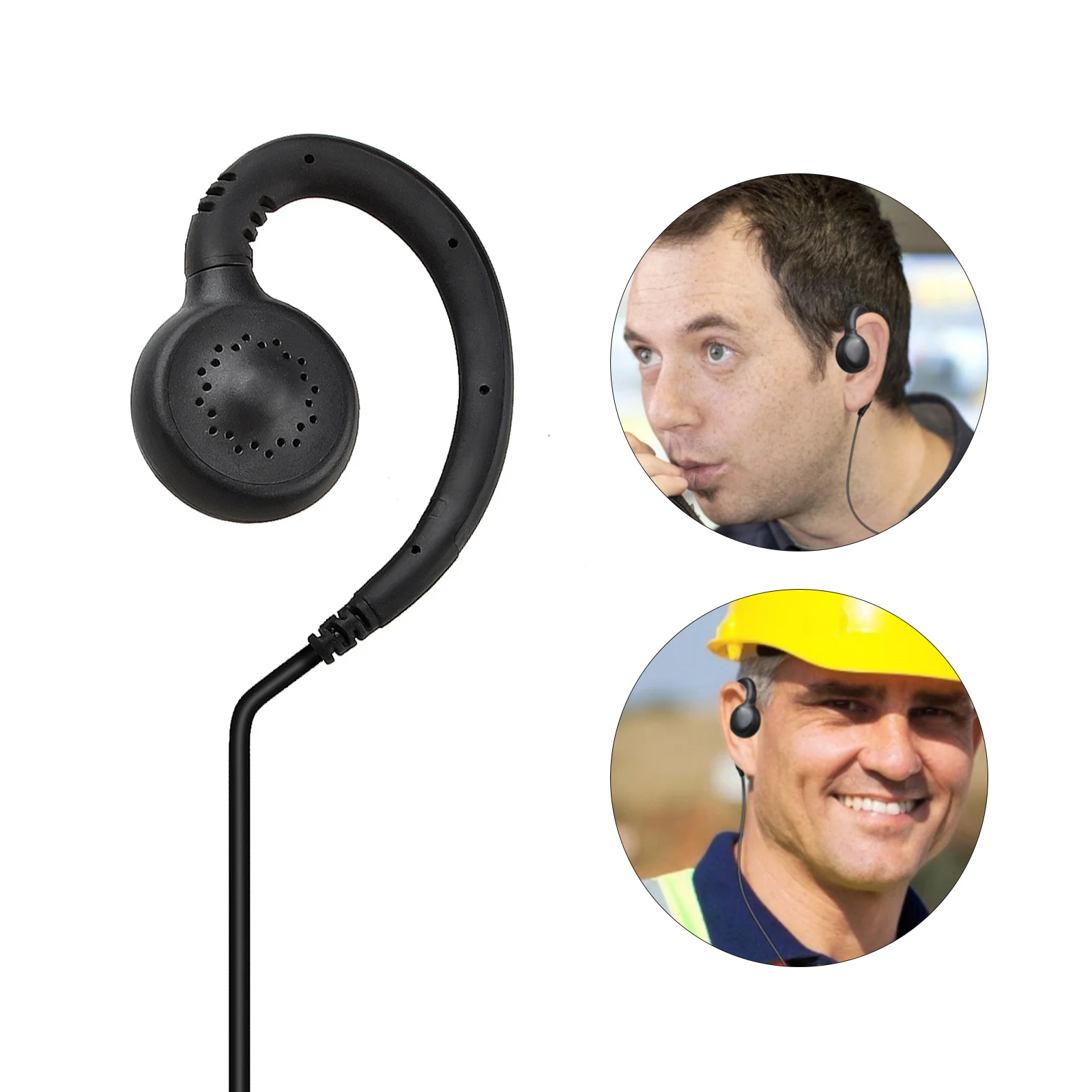 Słuchawka 3.5mm tylko do słuchania z mikrofonem do monitoringu, zestaw słuchawkowy tylko do odbioru sygnału dla służb bezpieczeństwa i politycznych.