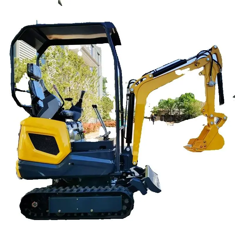 

Customized Mini Excavator 1200KG Hydraulic Crawler Trench Digger with 380mm Tooth Bucket and Mechanical Thumb For Farm Garden