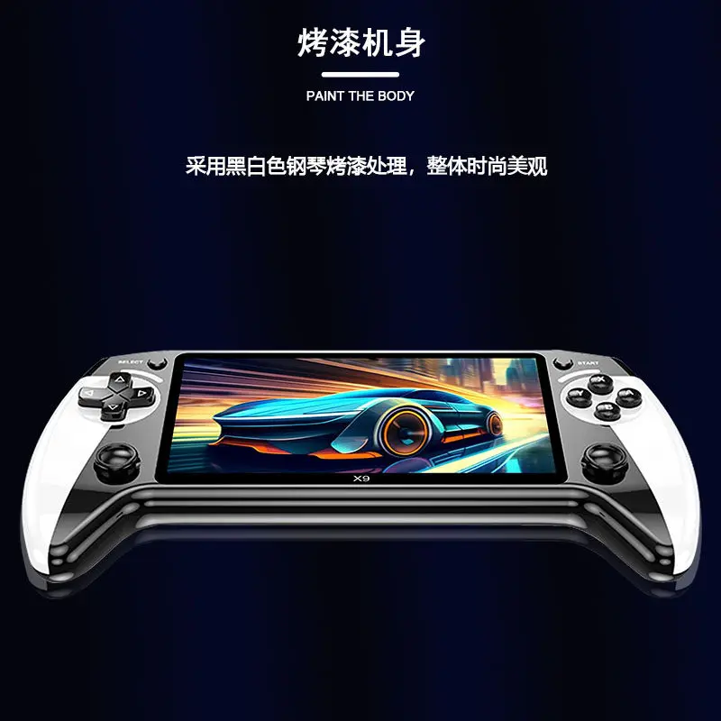 X9 Retro Handheld Game Console 5.5inch IPS Screen Classic Video Classic Game Emulators For Two People Gaming Accessories
