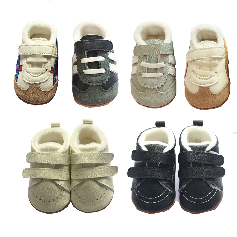 

Baby Boy Girl Winter Shoes Children Sneaker Toddler Casual Fleece Leather Crib Shoes First Steps Sports Shoes Infant Accessories