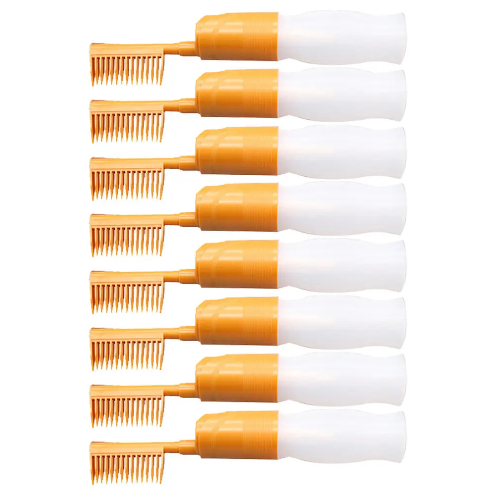 

8Pcs Hair Dye Applicator Bottle with Built-in Comb for Root Touch Up Scalp Oil Application Hair Coloring Tools Professional