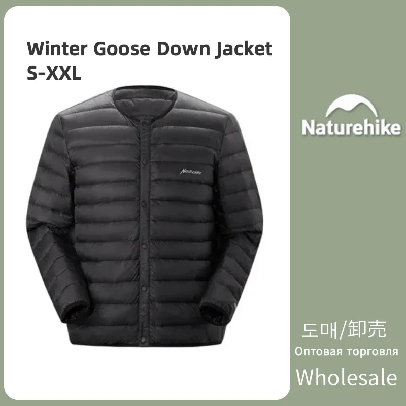 

Naturehike Winter Goose Down Jacket Lightweight Thermal Camping Hiking Down Jacket Mountaineering Warm Coat for Men Women S-XXL