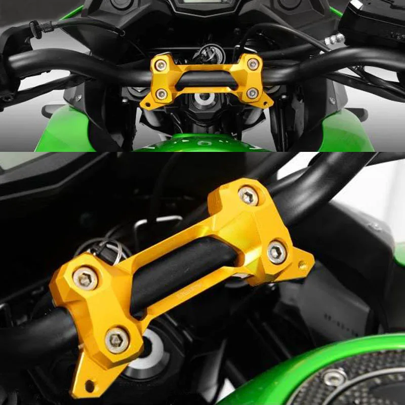 Motorcycle Handlebar Riser Clamps & Height Increasing Brackets For KAWASAKI Versys650 KLE650 2015-2024 Modification Accessories