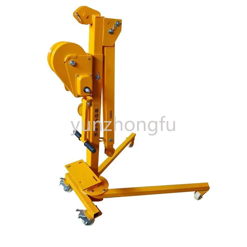 

Indoor Outdoor Lifting Machine Small Lifting and Dismantling Crane Mobile Model 500kg Foxy Crane