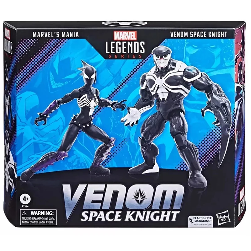 

Original Ml Legends Marvel's Mania Venom Space Knight Action Figures Double Set 6 Inch Movable Statues Model Collectible Gifts